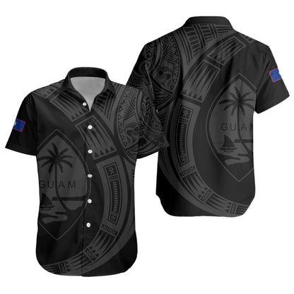 Guam Short Sleeve Shirt Polynesia Tribal Spirits Of Guam Seal
