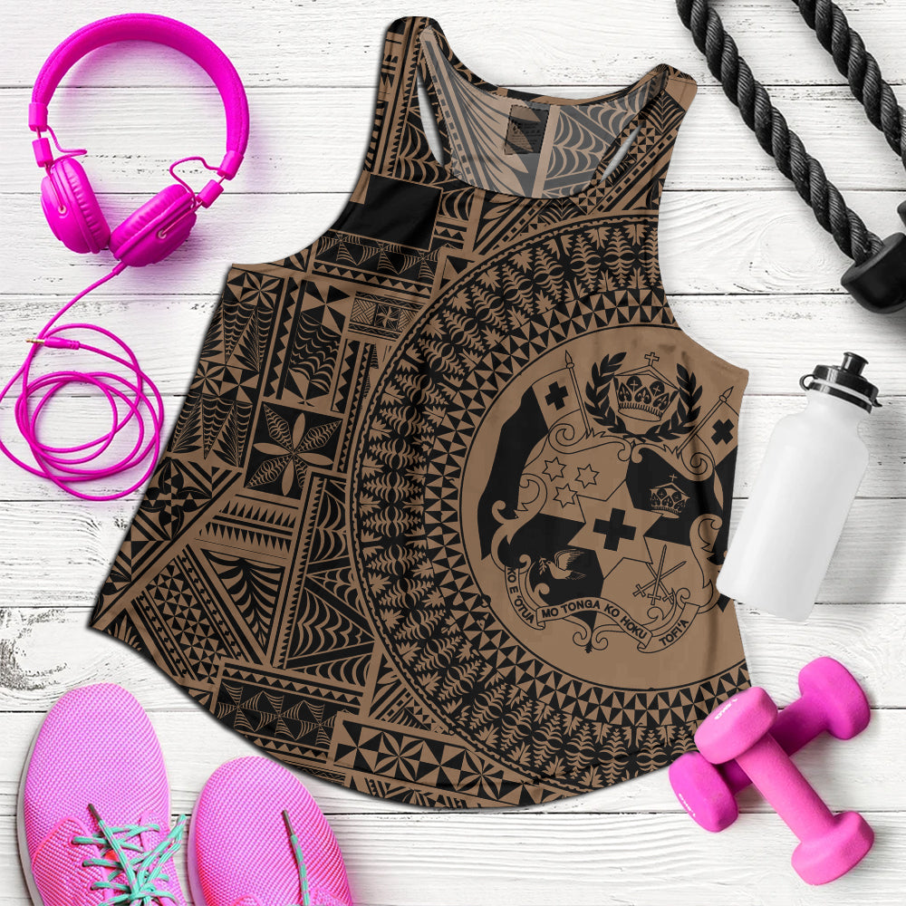 Tonga Women Tank Royal Seal Tribal Pattern