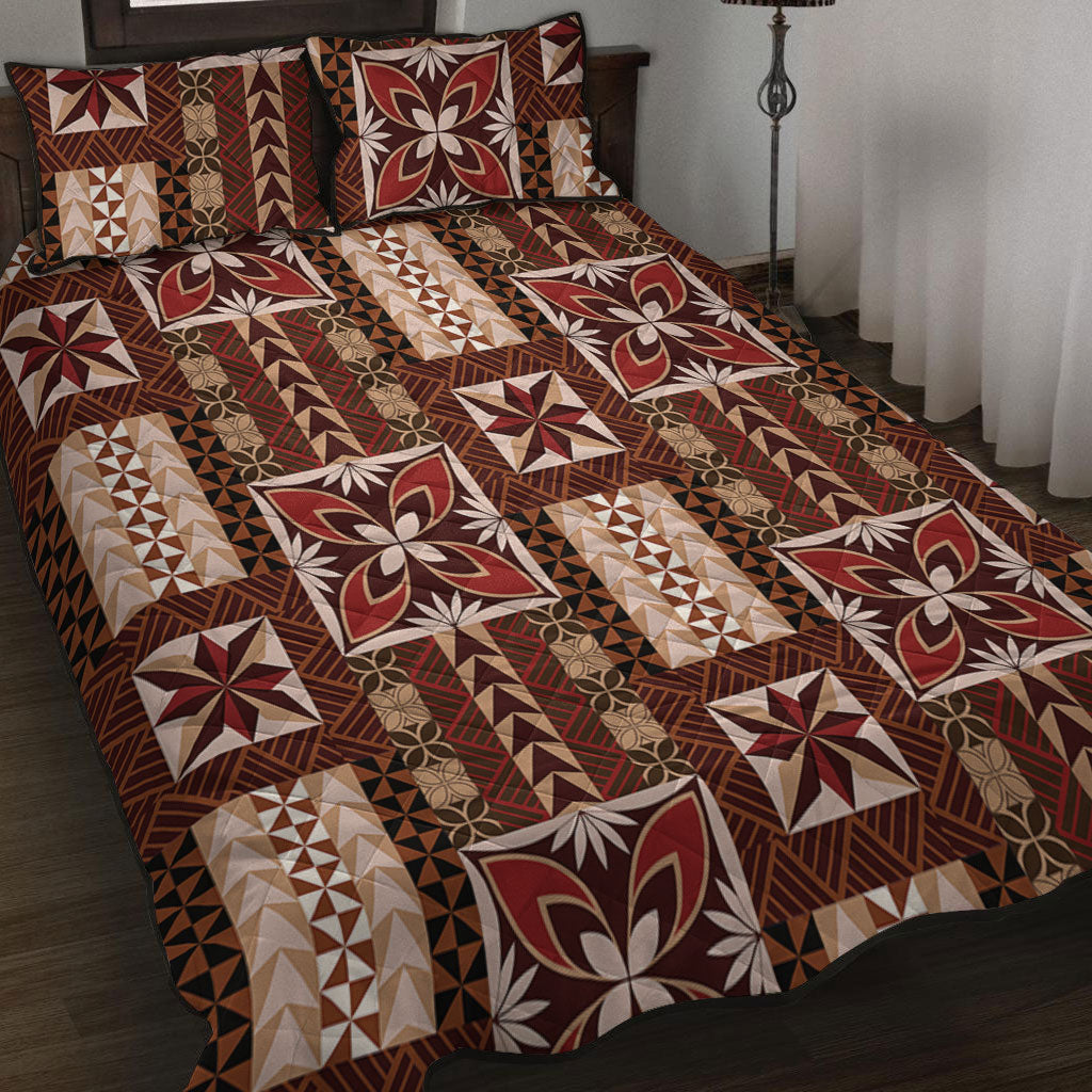 Samoa Quilt Bed Set Siapo Pattern Print