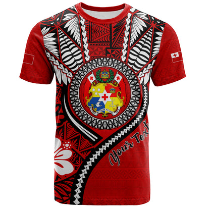Tonga T-Shirt Custom Tribal Ngatu Pattern Circle Style