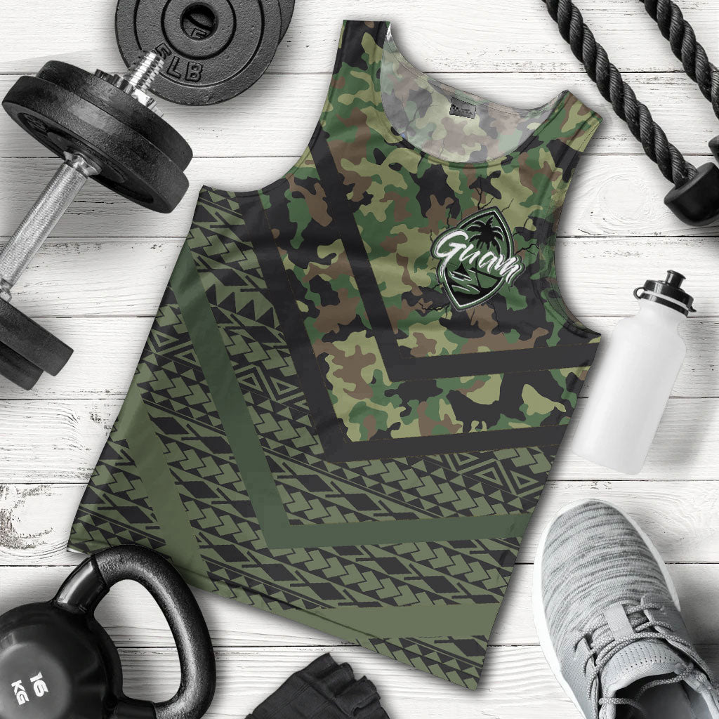 Guam Men Tank Top - Custom Guam Camo Deluxe Polynesian Tattoo