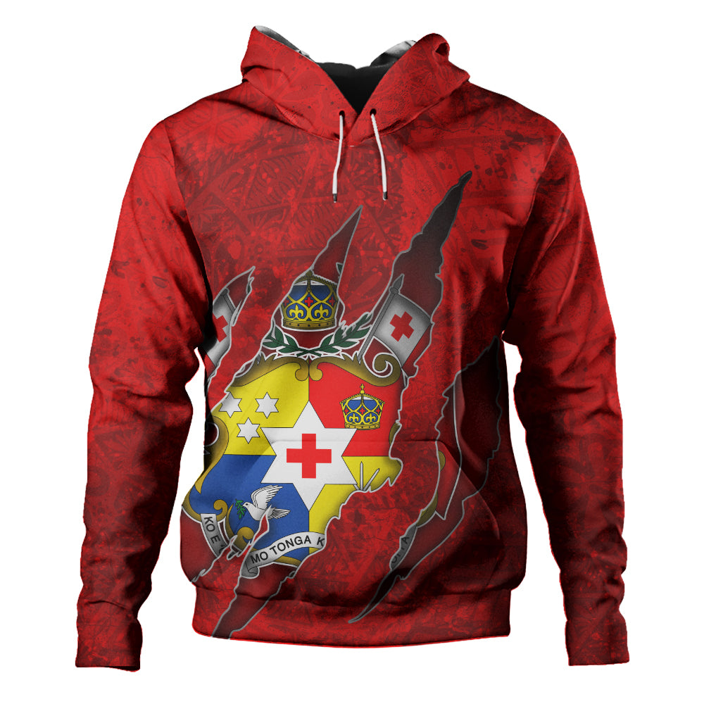 Tonga Hoodie Coat Of Amrs Scratches Cracks Style