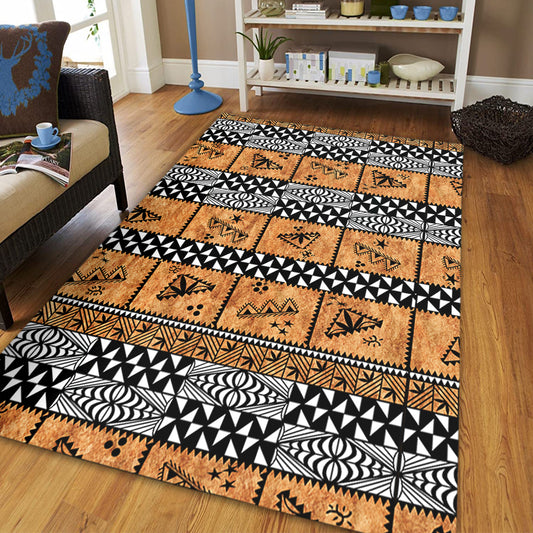 Tonga Area Rug Tapa Pattern