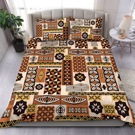 Tonga Bedding Set Ngatu Tapa Pattern