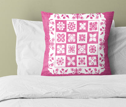 Hawaii Pillow Cover Pink Hawaii Pattern Polynesian Color