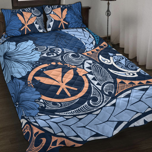 Hawaii Quilt Bed Set Kanaka Maoli Tribal Pattern