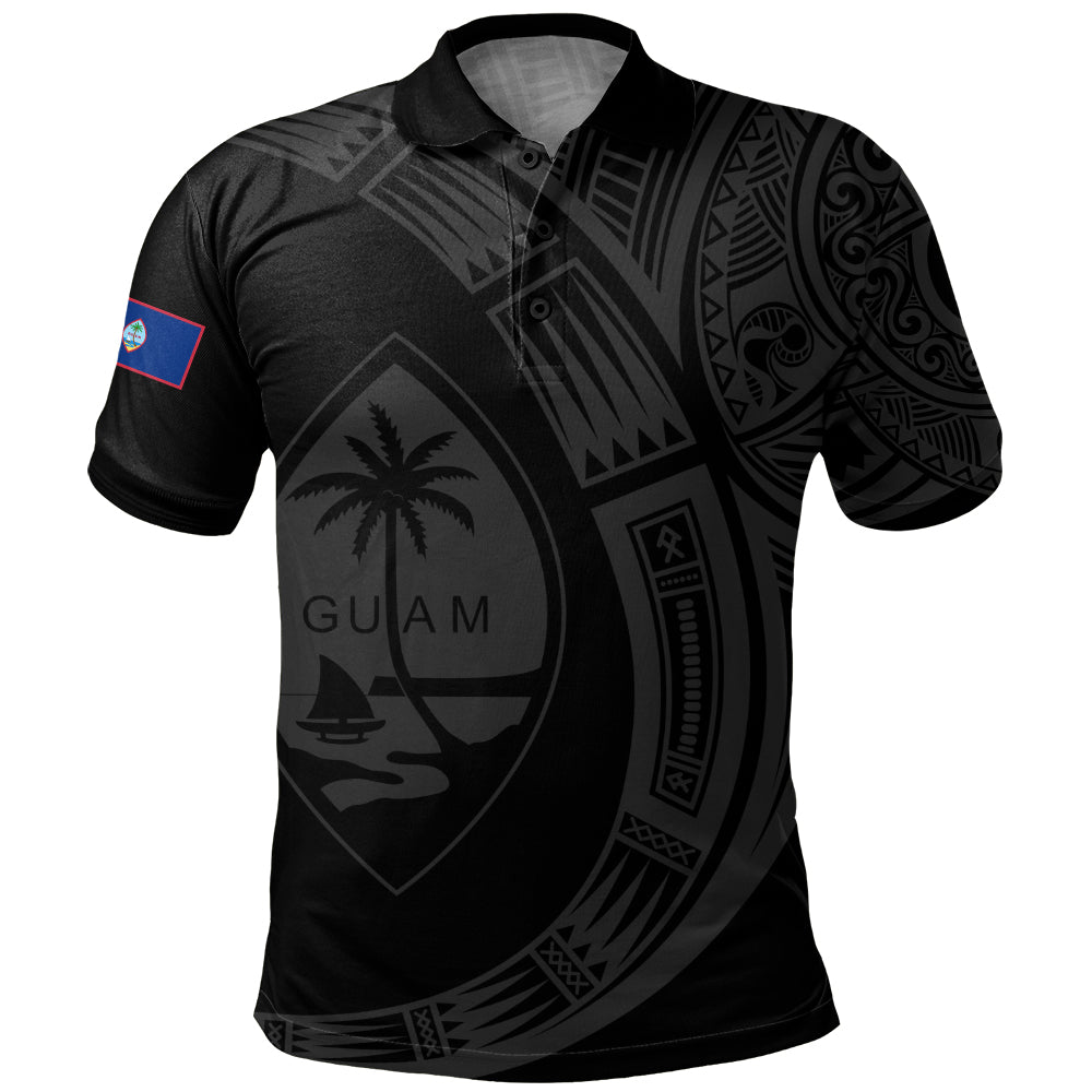 Guam Polo Shirt Polynesia Tribal Spirits Of Guam Seal