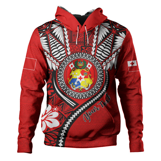 Tonga Hoodie Custom Tribal Ngatu Pattern Circle Style