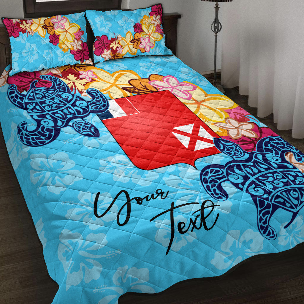 Wallis and Futuna Custom Personalised Quilt Bed Set - Tropical Style