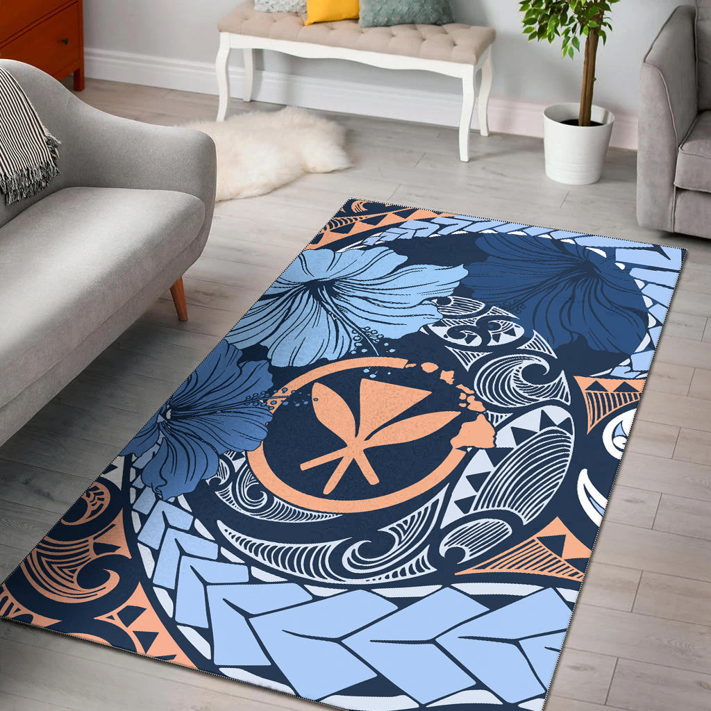 Hawaii Area Rug Kanaka Maoli Tribal Pattern