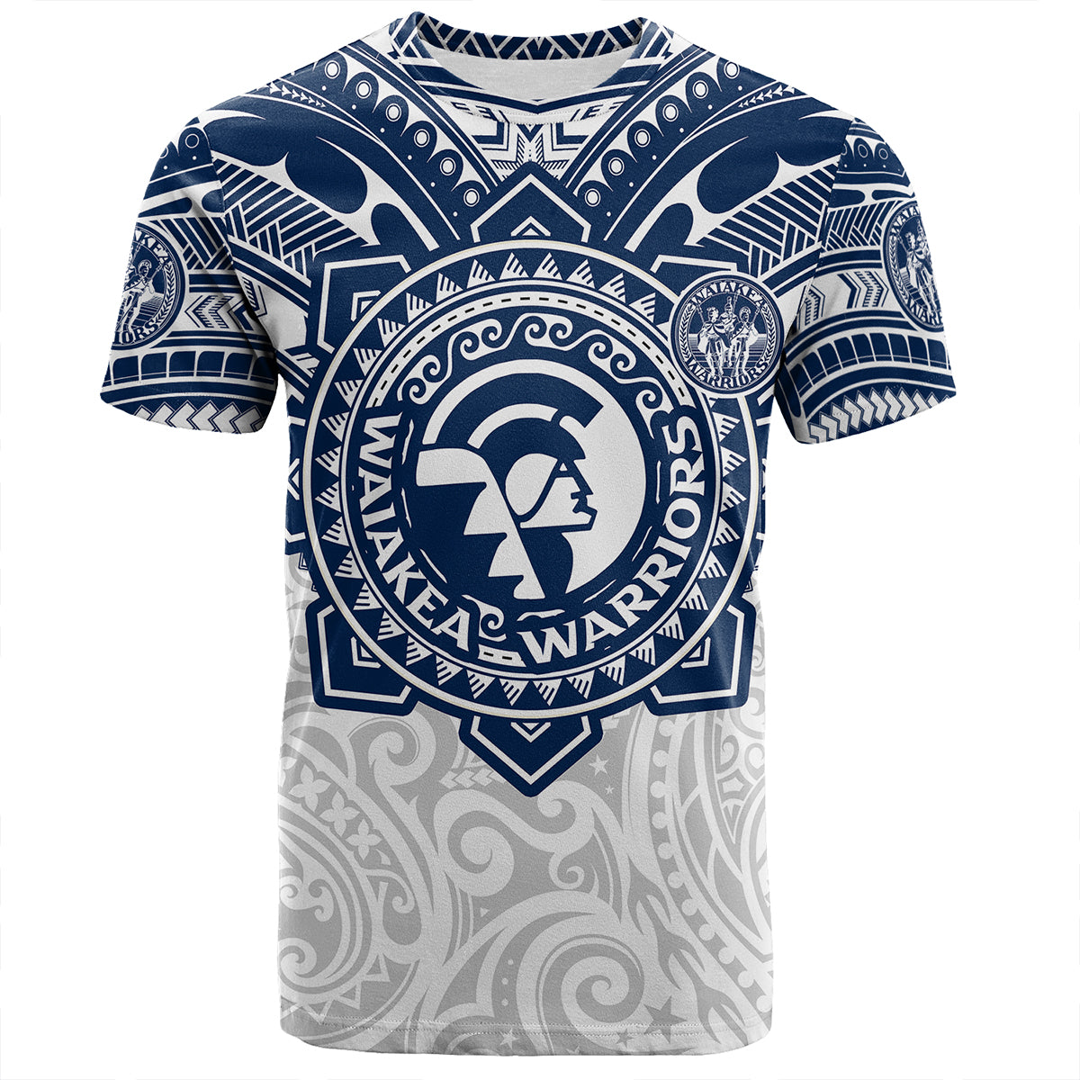 Hawaii T-Shirt Custom Waiakea High School Super Waiakea Warriors Tribal Style