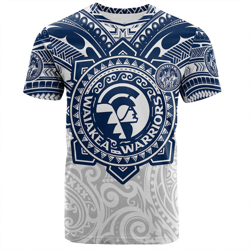 Hawaii T-Shirt Custom Waiakea High School Super Waiakea Warriors Tribal Style
