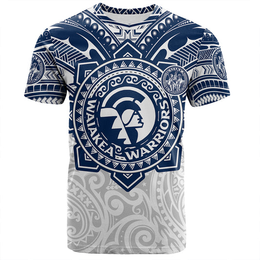 Hawaii T-Shirt Custom Waiakea High School Super Waiakea Warriors Tribal Style