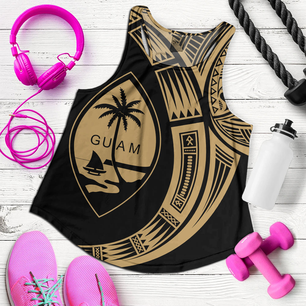 Guam Women Tank Polynesia Tribal Spirits Of Guam Seal