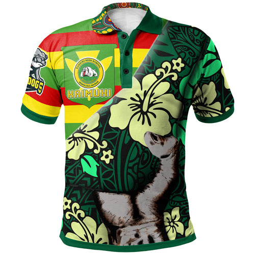 Hawaii Kaimuki High School Custom Polynesian Patronage Polo Shirt - Kaimuki High School Bloods In My Veins
