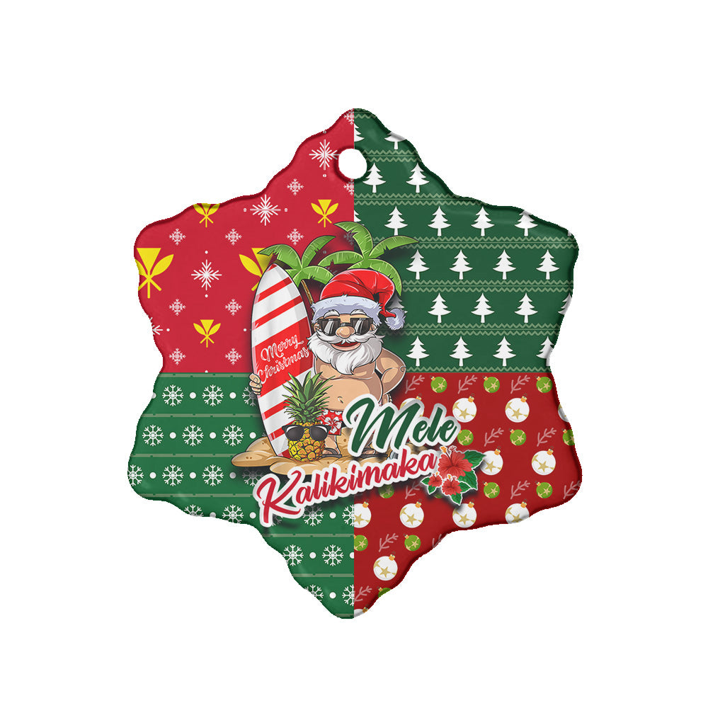 Hawaii Ceramic Ornament Mele Kalikimaka Hawaii Christmas Patterns