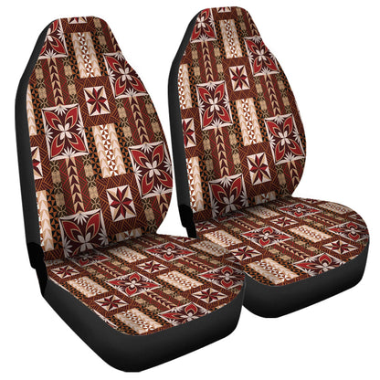 Samoa Car Seat Covers Siapo Pattern Print