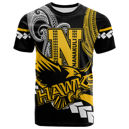 Hawaii Custom T-shirt - Nanakuli High School Polynesian Tribal Pattern