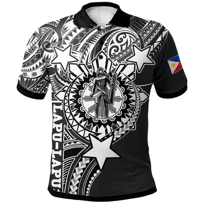 Philippines Custom Polo Shirt - Lapu-Lapu The King Of Cebu Black Style