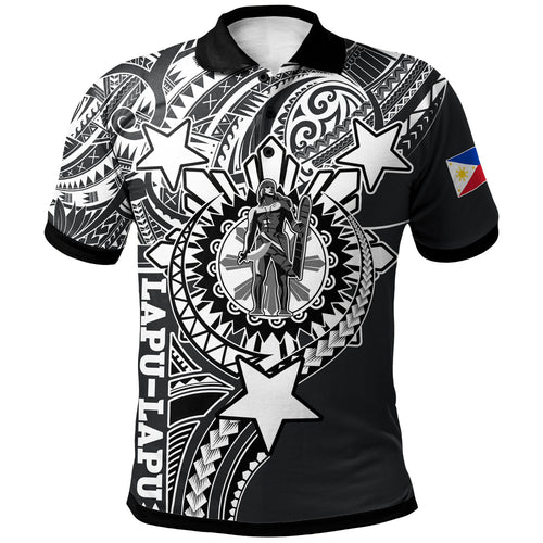 Philippines Custom Polo Shirt - Lapu-Lapu The King Of Cebu Black Style
