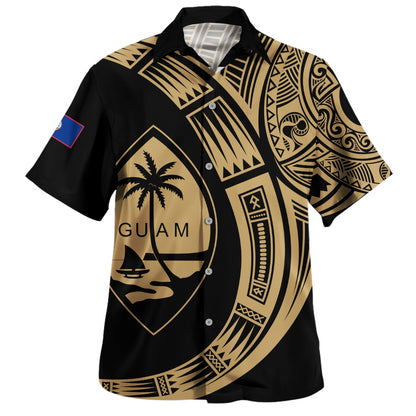 Guam Hawaiian Shirt Polynesia Tribal Spirits Of Guam Seal