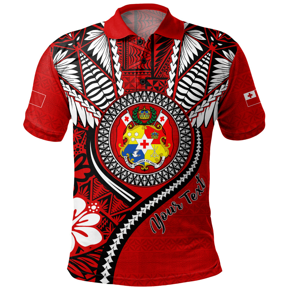 Tonga Polo Shirt Custom Tribal Ngatu Pattern Circle Style