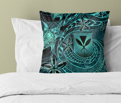 Hawaii Pillow Cover Kanaka Maoli Tropical Leaves Polynesian Pattern