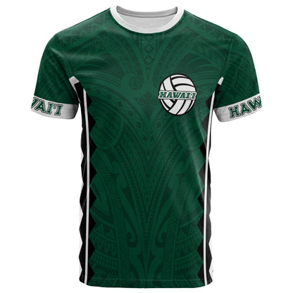 Hawaii Custom Personalised T-Shirt - Hawaii Women Volleyball Team Supporter Polynesian Tattoo