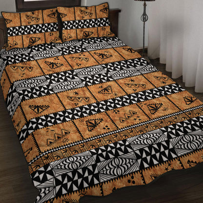 Tonga Quilt Bed Set Tapa Pattern
