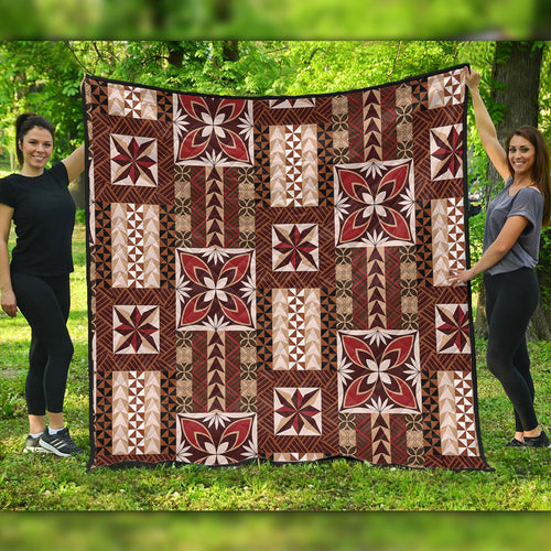 Samoa Premium Quilt Siapo Pattern Print
