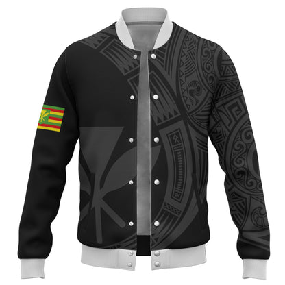Hawaii Baseball Jacket Polynesia Tribal Spirits Of Kanaka Seal