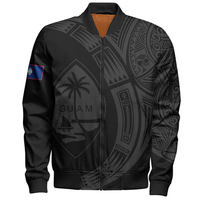 Guam Bomber Jacket Polynesia Tribal Spirits Of Guam Seal