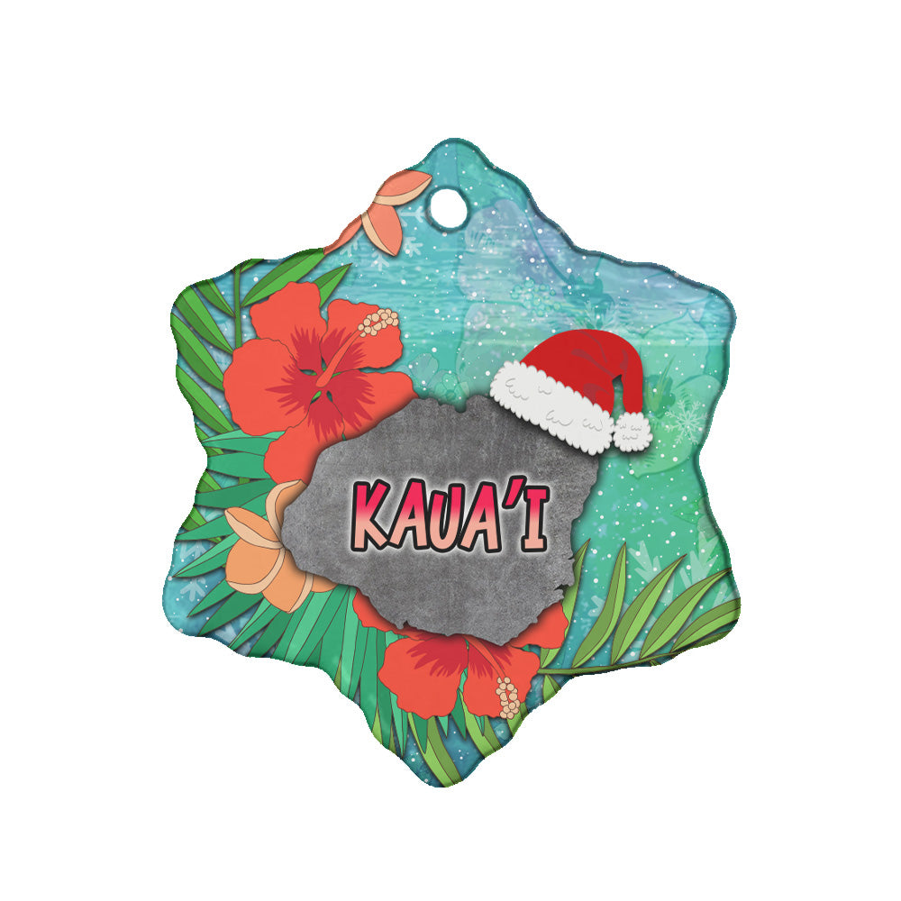 Hawaii Ceramic Ornament Christmas KauaÊ»i Island