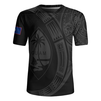Guam Rugby Jersey Polynesia Tribal Spirits Of Guam Seal