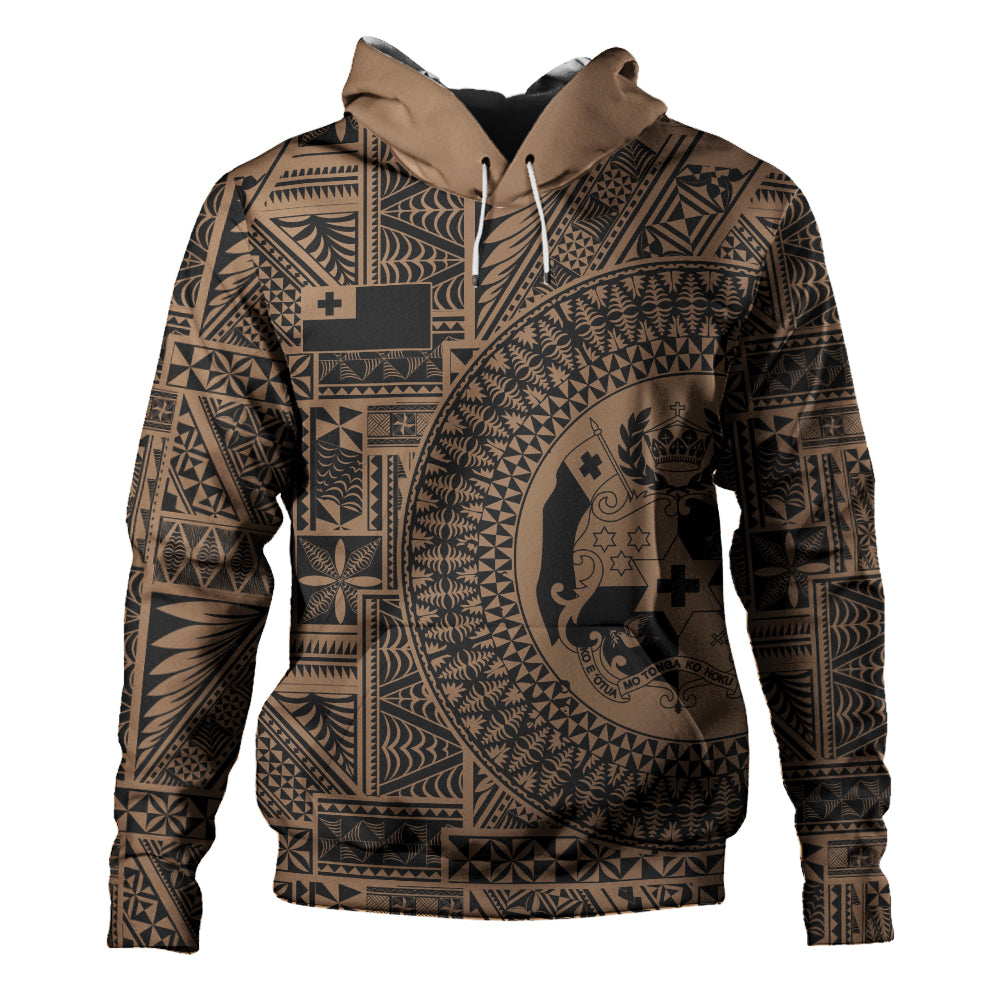 Tonga Hoodie Royal Seal Tribal Pattern