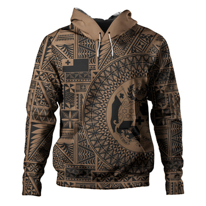 Tonga Hoodie Royal Seal Tribal Pattern