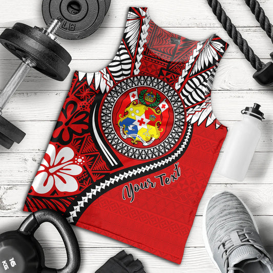 Tonga Tank Top Custom Tribal Ngatu Pattern Circle Style