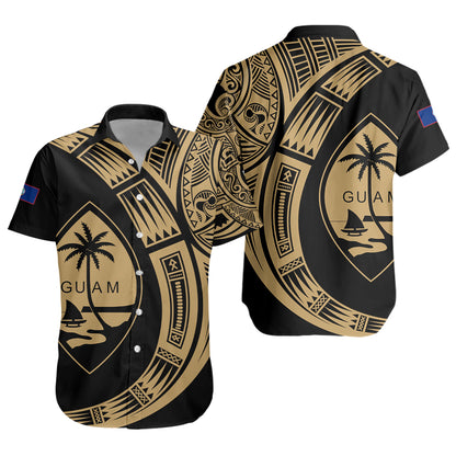 Guam Short Sleeve Shirt Polynesia Tribal Spirits Of Guam Seal