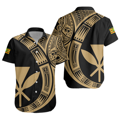 Hawaii Short Sleeve Shirt Polynesia Tribal Spirits Of Kanaka Seal