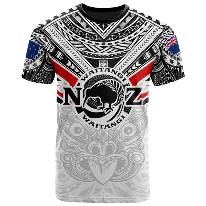 New Zealand Waitangi Day T Shirt - New Zealand Kiwi Fern With Maori Koru Spiral Polynesian Style