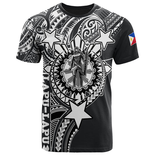 Philippines Custom T-Shirt - Lapu-Lapu The King Of Cebu Tribal Black Style