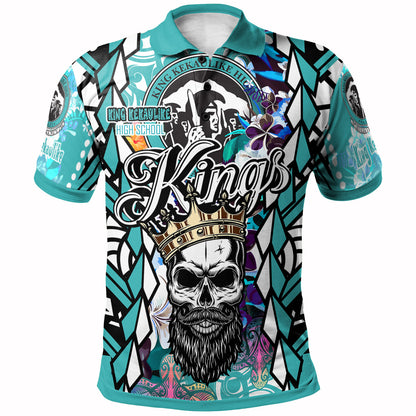 Hawaii Custom Personalised Polo Shirt - King Kekaulike High School The Kings Of Maui Tribal Patterns