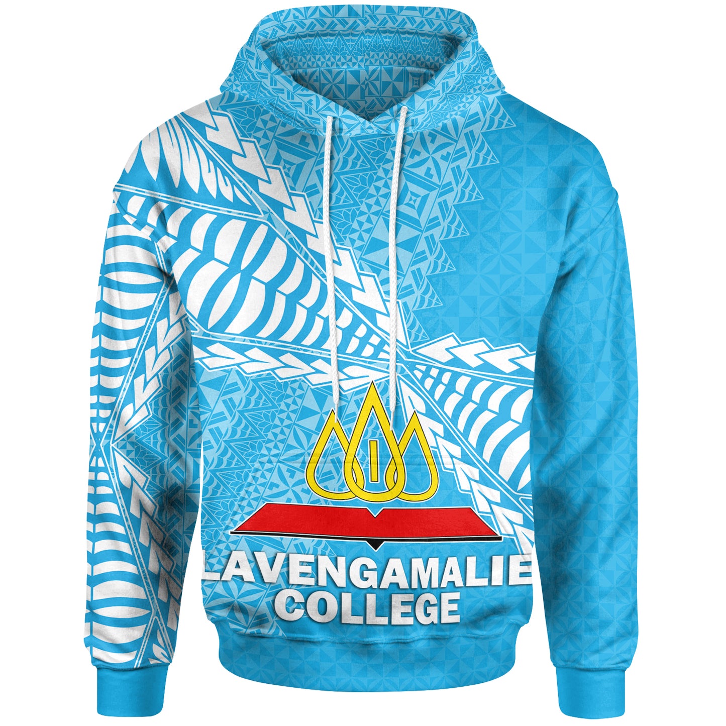 Tonga Custom Personalised Hoodie - Lavengamalie College Tongan Pattern