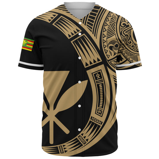 Hawaii Baseball Shirt Polynesia Tribal Spirits Of Kanaka Seal