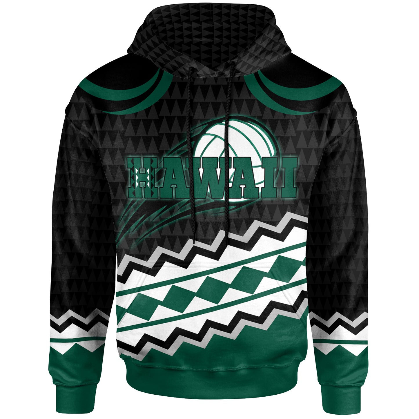 Polynesian Hawaii Hoodie - Volleyball Spirit