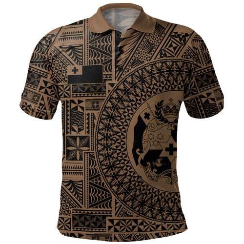 Tonga Polo Shirt Royal Seal Tribal Pattern