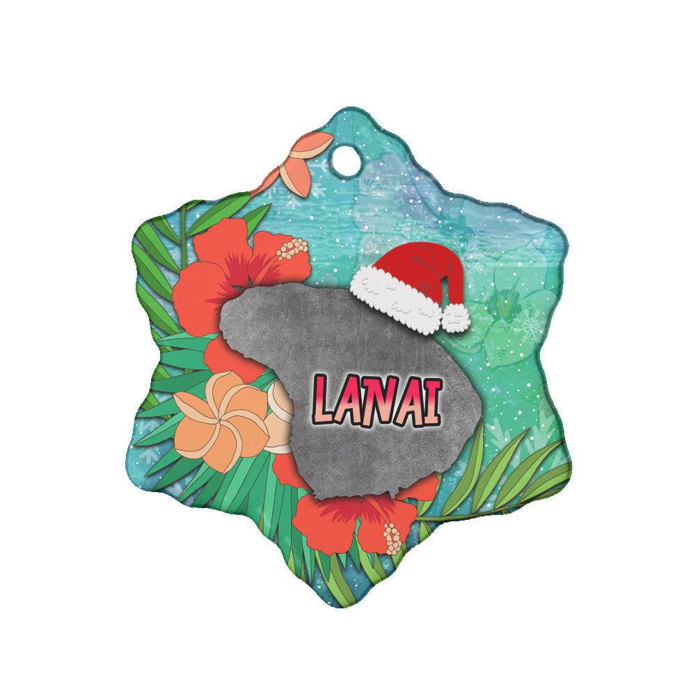 Hawaii Ceramic Ornament Christmas Lanai Island