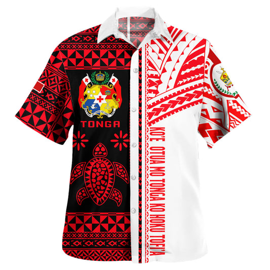 Tonga Hawaiian Shirt - Custom Proud To be Tongan Polynesian Patterns With Tonga Kupesi Hawaiian Shirt