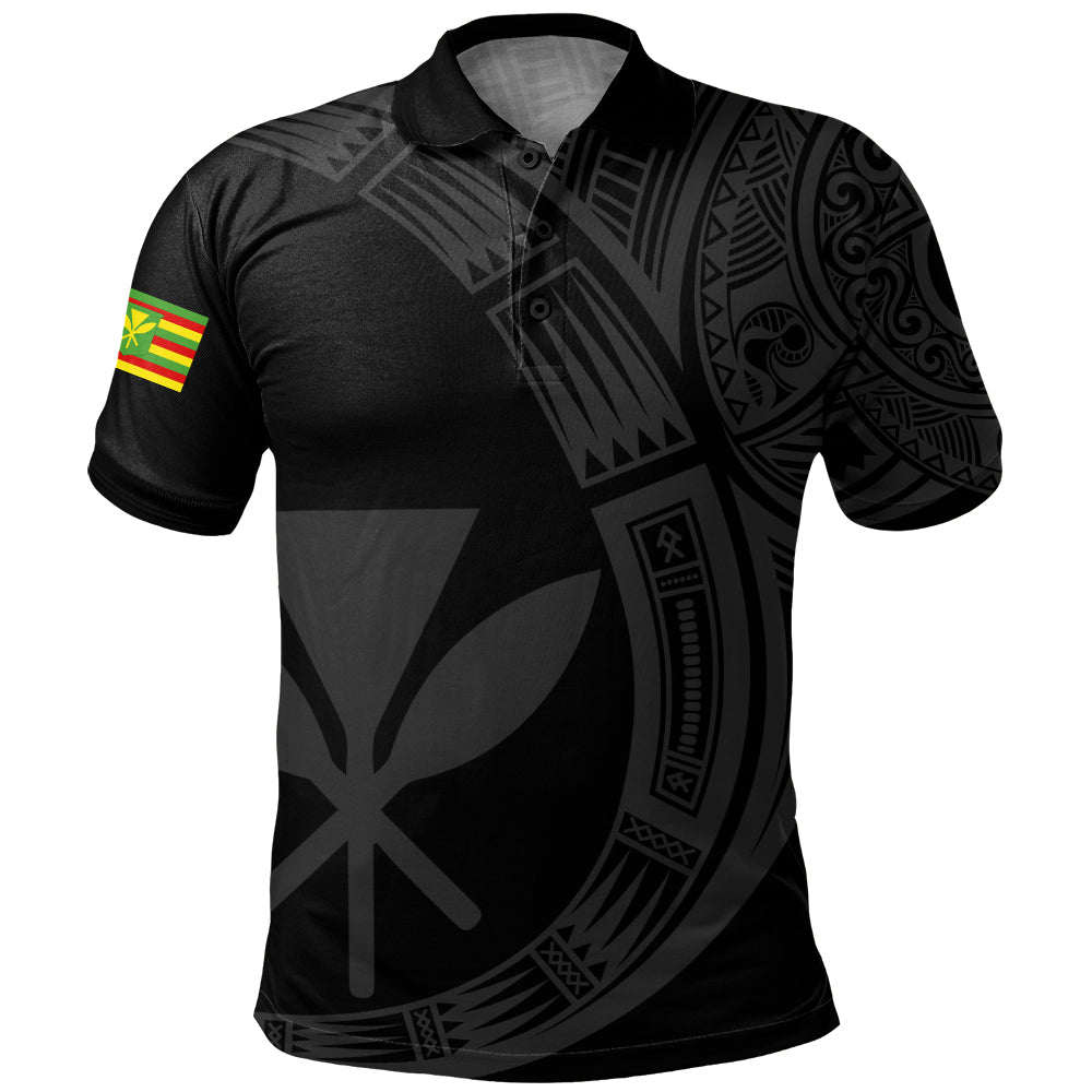 Hawaii Polo Shirt Polynesia Tribal Spirits Of Kanaka Seal