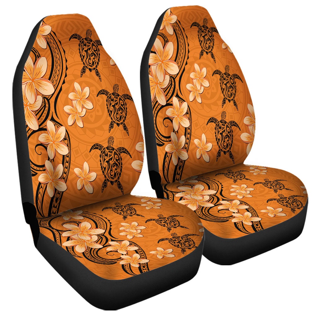 Hawaii Car Seat Covers Tribal Tattoo Polynesia Plumeria Flower